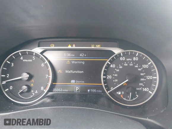 2022 Nissan Altima SV z VIN 1N4BL4DW0NN332896, wystawiony jako IAAI lot #41368811 z przebiegiem 35 062 mil mil oraz . Historia ofert i sprzedaży dostępna na DreamBid. Obrazek 7.