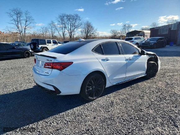 2020 Acura TLX w/Advance Pkg with VIN 19UUB3F82LA001709, listed as a Copart auction lot 50625785 with 81,311 mi miles and Salvage Title. Bid and sale history available at carsss.com. Image 4.