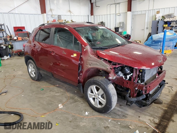 2022 Chevrolet Trax LT with VIN KL7CJPSM8NB507269, listed as a Copart auction lot 51087265 with 41,960 mi miles and Salvage title. Bid and sale history available at DreamBid. Image 4.