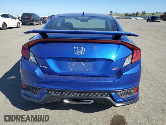 2017 Honda Civic Si with VIN 2HGFC3A55HH752606, listed as a Copart auction lot 46866185 with 118,662 mi miles and Salvage Title. Bid and sale history available at DreamBid. Image 6.