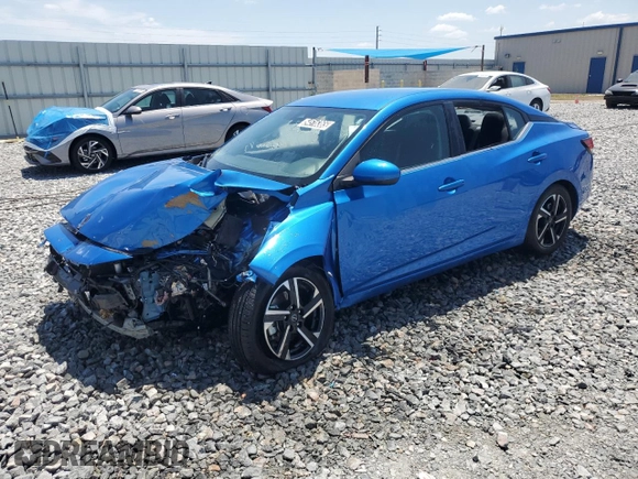 2024 Nissan Sentra SV with VIN 3N1AB8CV0RY346589, listed as a Copart auction lot 54516365 with 28,292 mi miles and Salvage Title. Bid and sale history available at carsss.com. Image 1.