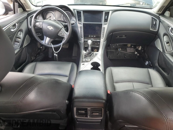 2017 Infiniti Q50 2.0t Sport with VIN JN1CV7AR2HM680043, listed as a Copart auction lot 85490104 with 115,485 mi miles and Clean Title. Bid and sale history available at carsss.com. Image 8.