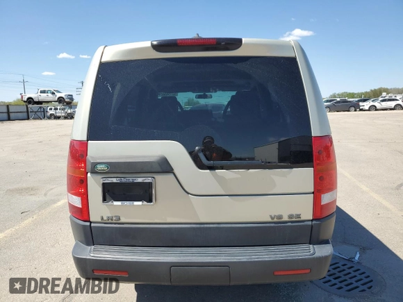 2006 Land Rover LR3 SE with VIN SALAD25426A396217, listed as a Copart auction lot 53156565 with 81,114 mi miles and Salvage title. Bid and sale history available at DreamBid. Image 6.