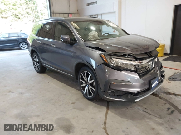 2021 Honda Pilot Touring 8-Passenger with VIN 5FNYF6H95MB048527, listed as a IAAI auction lot 42542138 with 40,584 mi miles and . Bid and sale history available at DreamBid. Image 1.