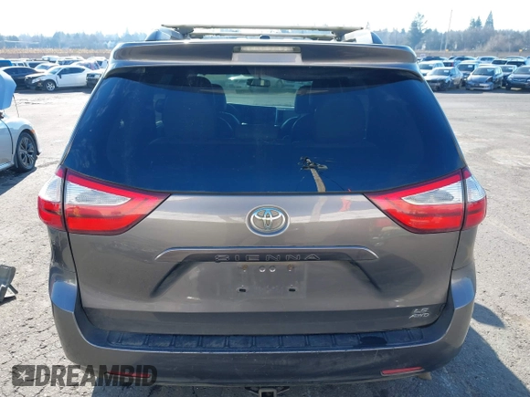 2017 Toyota Sienna LE with VIN 5TDJZ3DC2HS154993, listed as a IAAI auction lot 41372165 with 151,300 mi miles. Bid and sale history available at carsss.com. Image 17.