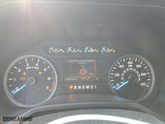 2016 Ford F-150 XLT with VIN 1FTEW1EF8GFC43070, listed as a Copart auction lot 53098655 with 78,315 mi miles and Salvage Title. Bid and sale history available at carsss.com. Image 9.
