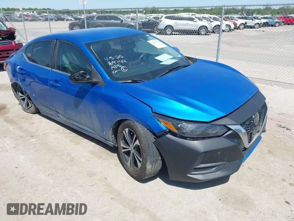 2021 Nissan Sentra SV z VIN 3N1AB8CV5MY266567, wystawiony jako IAAI lot #42014500 z przebiegiem 70 588 mil mil oraz . Historia ofert i sprzedaży dostępna na DreamBid. Obrazek 1.