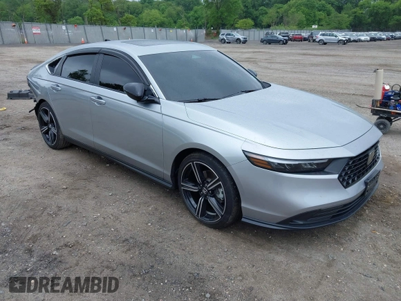 2024 Honda Accord Sport with VIN 1HGCY2F51RA007441, listed as a IAAI auction lot 42263568 with 33,854 mi miles and . Bid and sale history available at DreamBid. Image 1.