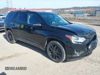 2018 Chevrolet Traverse Premier with VIN 1GNEVJKW7JJ162211, listed as a IAAI auction lot 41842925 with 84,590 mi miles. Bid and sale history available at carsss.com. Image 1.
