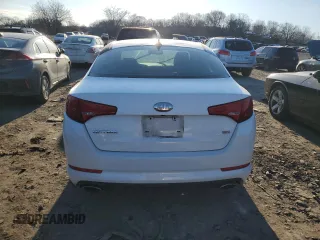 2013 Kia Optima LX with VIN 5XXGM4A72DG233047, listed as a Copart auction lot 46324185 with 137,128 mi miles and Salvage Title. Bid and sale history available at carsss.com. Image 6.