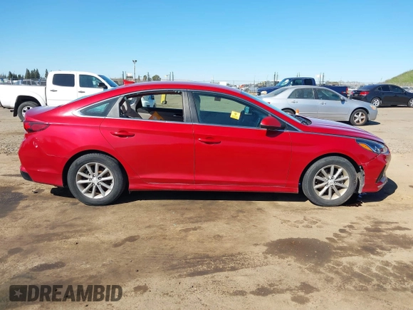 2018 Hyundai Sonata SE with VIN 5NPE24AF3JH607489, listed as a IAAI auction lot 41751030 with 44,044 mi miles and . Bid and sale history available at carsss.com. Image 13.
