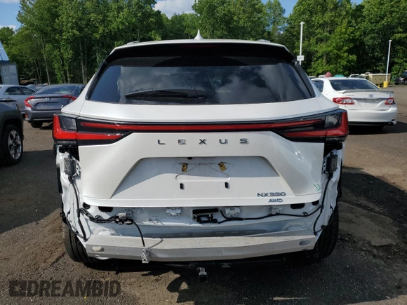 2024 Lexus NX 350 Luxury with VIN 2T2HGCEZ1RC048676, listed as a Copart auction lot 58994635 with 13,229 mi miles and Salvage title. Bid and sale history available at DreamBid. Image 6.