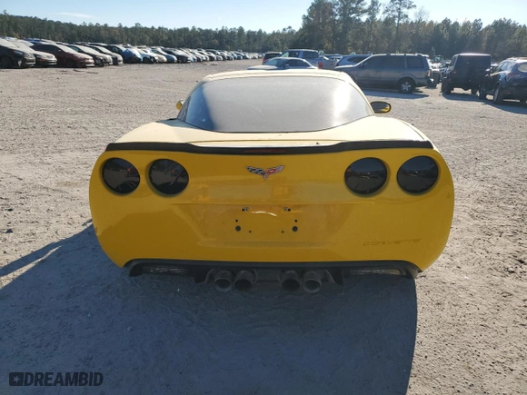 2006 Chevrolet Corvette with VIN 1G1YY26U665109486, listed as a Copart auction lot 82463274 with 129,705 mi miles and Salvage Title. Bid and sale history available at carsss.com. Image 6.