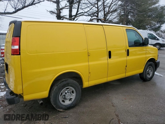 2020 Chevrolet Express Cargo Van with VIN 1GCWGAFP0L1129225, listed as a Copart auction lot 87066564 with 333,081 mi miles and Clean Title. Bid and sale history available at carsss.com. Image 3.