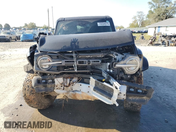 2022 Ford Bronco Raptor with VIN 1FMEE5JR8NLA50230, listed as a Copart auction lot 72234374 with 17,965 mi miles and Salvage Title. Bid and sale history available at carsss.com. Image 5.