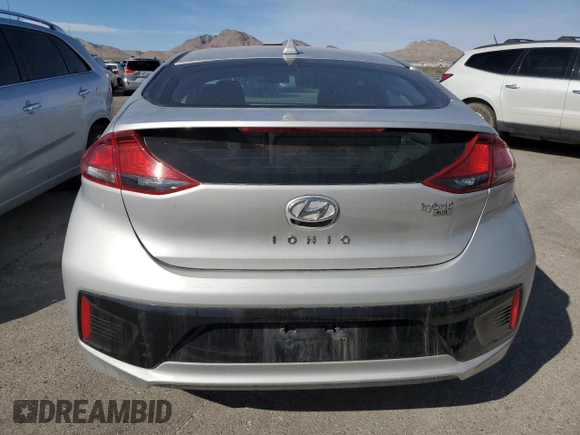 2017 Hyundai Ioniq Blue with VIN KMHC65LC1HU022362, listed as a Copart auction lot 49693105 with 102,550 mi miles and Salvage Title. Bid and sale history available at DreamBid. Image 6.