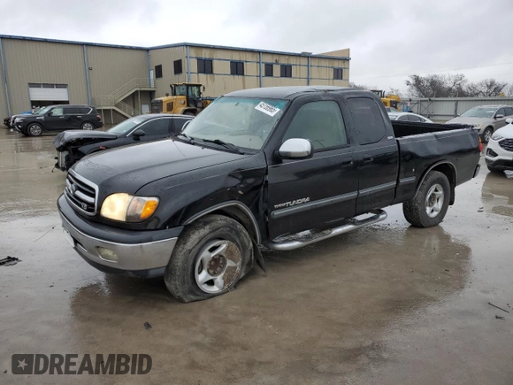 2001 Toyota Tundra SR5 with VIN 5TBRT34111S218653, listed as a Copart auction lot 45156965 with 238,537 mi miles and Salvage Title. Bid and sale history available at DreamBid. Image 1.