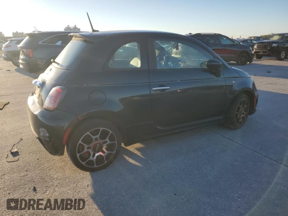 2013 FIAT 500 Turbo with VIN 3C3CFFHH5DT607243, listed as a Copart auction lot 84547324 with 0 mi miles and Salvage Title. Bid and sale history available at carsss.com. Image 3.