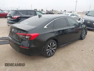 2023 Honda Civic Sedan EX with VIN 2HGFE1F72PH316934, listed as a IAAI auction lot 41538109 with 43,746 mi miles. Bid and sale history available at carsss.com. Image 4.