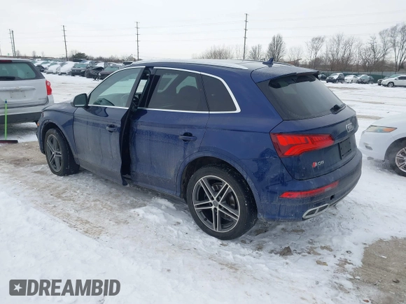 2019 Audi SQ5 Premium with VIN WA1A4AFY5K2026154, listed as a IAAI auction lot 41318583 with 86,682 mi miles. Bid and sale history available at carsss.com. Image 3.