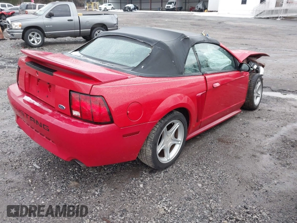 1999 Ford Mustang GT z VIN 1FAFP45XXXF127807, wystawiony jako IAAI lot #41302411 z przebiegiem 156 680 mil mil oraz . Historia ofert i sprzedaży dostępna na DreamBid. Obrazek 4.