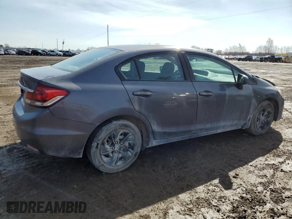 2015 Honda Civic Sedan LX with VIN 19XFB2F57FE105119, listed as a Copart auction lot 49990185 with 174,376 mi miles and Clean Title. Bid and sale history available at carsss.com. Image 3.