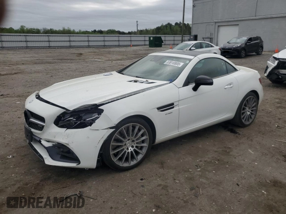 2017 Mercedes-Benz SLC 43 AMG z VIN WDDPK6GA1HF130801, wystawiony jako Copart lot #53810805 z przebiegiem 39 428 mil mil oraz Szkoda całkowita • Salvage title. Historia ofert i sprzedaży dostępna na DreamBid. Obrazek 1.