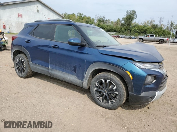 2021 Chevrolet TrailBlazer LT with VIN KL79MPSL4MB033957, listed as a Copart auction lot 69765084 with 119,541 mi miles and Non Repairable. Bid and sale history available at DreamBid. Image 4.