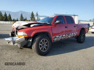 2004 Dodge Dakota SLT with VIN 1D7HL48N24S750470, listed as a Copart auction lot 46622465 with 228,183 mi miles and Salvage Title. Bid and sale history available at carsss.com. Image 1.