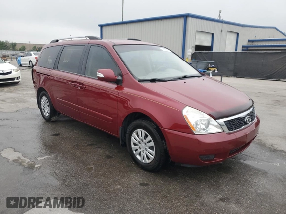 2012 Kia Sedona LX with VIN KNDMG4C78C6438585, listed as a Copart auction lot 50383715 with 85,763 mi miles and Salvage Title. Bid and sale history available at carsss.com. Image 4.
