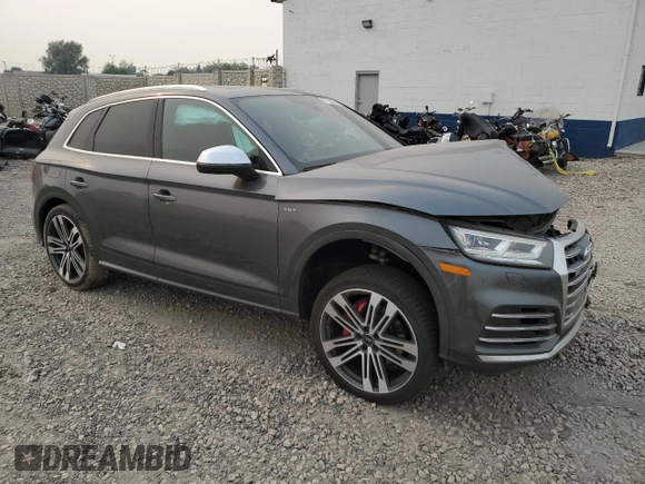 2018 Audi SQ5 Premium Plus with VIN WA1A4AFYXJ2154047, listed as a Copart auction lot 71085584 with 64,018 mi miles and Salvage Title. Bid and sale history available at DreamBid. Image 4.