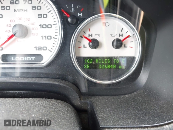 2007 Ford F-150 XLT with VIN 1FTPX14V97FA78483, listed as a IAAI auction lot 42118945 with 326,040 mi miles. Bid and sale history available at carsss.com. Image 7.
