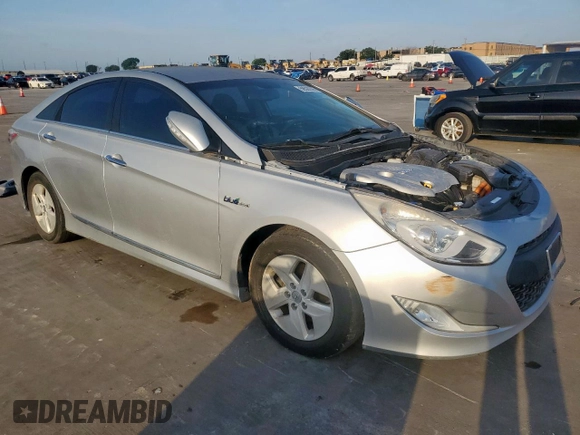 2012 Hyundai Sonata Hybrid z VIN KMHEC4A48CA030895, wystawiony jako Copart lot #59520505 z przebiegiem Nie podano mil oraz Czysty tytuł • Clean title. Historia ofert i sprzedaży dostępna na DreamBid. Obrazek 4.