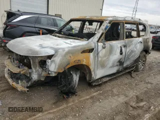 2024 Nissan Armada SV with VIN JN8AY2AC2R9196764, listed as a Copart auction lot 50215555 with 0 mi miles and Non Repairable. Bid and sale history available at carsss.com. Image 1.