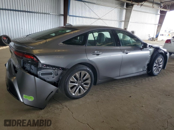 2022 Toyota Mirai XLE with VIN JTDAAAAAXNA007389, listed as a Copart auction lot 58393325 with 27,317 mi miles and Salvage title. Bid and sale history available at DreamBid. Image 3.
