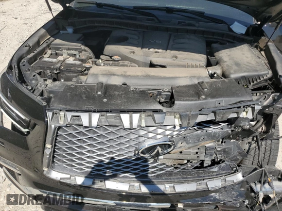 2018 Infiniti QX80 with VIN JN8AZ2NE9J9192420, listed as a Copart auction lot 71944594 with 74,376 mi miles and Salvage Title. Bid and sale history available at carsss.com. Image 12.