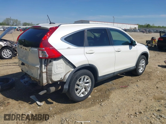 2015 Honda CR-V EX-L with VIN 5J6RM3H7XFL024502, listed as a IAAI auction lot 42056854 with 90,344 mi miles. Bid and sale history available at carsss.com. Image 4.