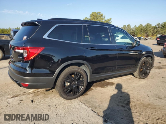 2022 Honda Pilot Special Edition with VIN 5FNYF5H2XNB003145, listed as a Copart auction lot 44393895 with 42,654 mi miles and Salvage Title. Bid and sale history available at DreamBid. Image 3.