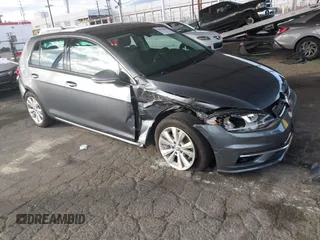 2019 Volkswagen Golf S with VIN 3VWG57AUXKM038150, listed as a IAAI auction lot 40958248 with 54,263 mi miles. Bid and sale history available at carsss.com. Image 1.