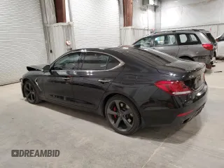 2019 Genesis G70 Advanced with VIN KMTG34LE4KU037330, listed as a Copart auction lot 79663204 with 68,481 mi miles and Salvage Title. Bid and sale history available at DreamBid. Image 2.