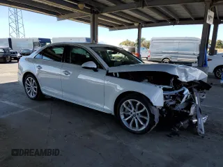 2019 Audi A4 Premium Plus with VIN WAUENAF45KN005138, listed as a Copart auction lot 48178835 with 44,744 mi miles and Salvage Title. Bid and sale history available at carsss.com. Image 4.