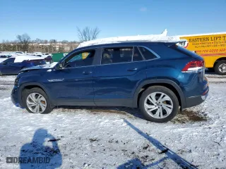 2020 Volkswagen Atlas Cross Sport 3.6L V6 SEL with VIN 1V2ME2CA8LC219017, listed as a Copart auction lot 87255214 with 46,857 mi miles and Salvage Title. Bid and sale history available at carsss.com. Image 2.