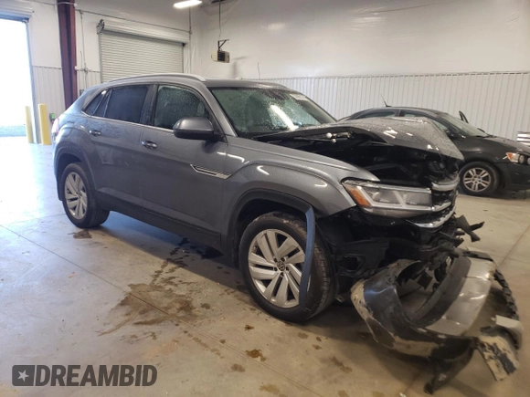 2021 Volkswagen Atlas SE with VIN 1V2KC2CAXMC219681, listed as a Copart auction lot 37899103 with 18,919 mi miles and Salvage title. Bid and sale history available at DreamBid. Image 4.