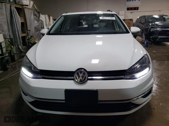 2018 Volkswagen Golf SportWagen S with VIN 3VWD17AU4JM761649, listed as a Copart auction lot 46171765 with 38,628 mi miles and Salvage Title. Bid and sale history available at carsss.com. Image 5.