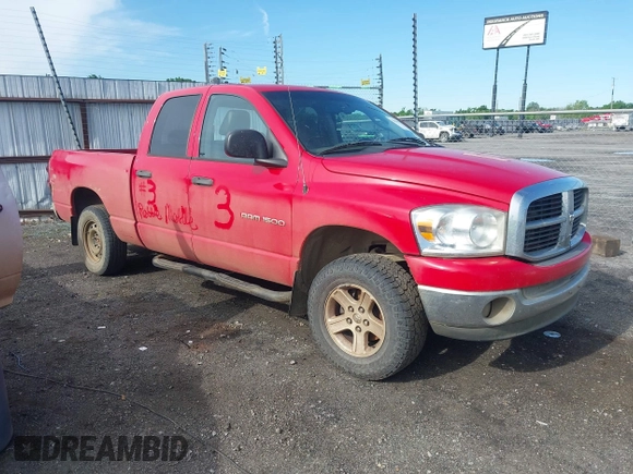 2007 Dodge 1500 SLT with VIN 1D7HU18P27S258135, listed as a IAAI auction lot 42034593 with 421,628 mi miles. Bid and sale history available at carsss.com. Image 1.