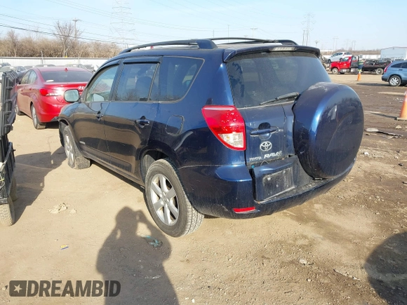 2007 Toyota RAV4 Limited with VIN JTMZK31V376005181, listed as a IAAI auction lot 41782470 with 316,342 mi miles. Bid and sale history available at carsss.com. Image 3.