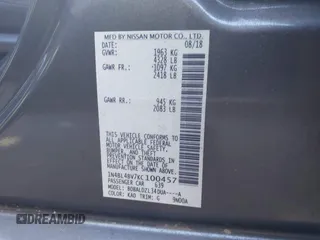 2019 Nissan Altima S with VIN 1N4BL4BV7KC100457, listed as a IAAI auction lot 41682304 with 42,703 mi miles and . Bid and sale history available at carsss.com. Image 9.