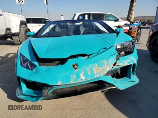 2020 Lamborghini Huracan z VIN ZHWUT4ZF5LLA14612, wystawiony jako Copart lot #81478114 z przebiegiem 14 832 mil mil oraz Szkody całkowita. Historia ofert i sprzedaży dostępna na DreamBid. Obrazek 5.