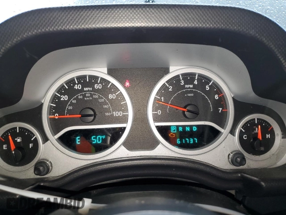 2007 Jeep Wrangler Unlimited Rubicon with VIN 1J4GA69187L127012, listed as a Copart auction lot 48818965 with 61,737 mi miles and Salvage title. Bid and sale history available at DreamBid. Image 9.