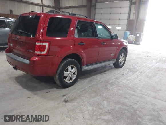 2008 Ford Escape XLT with VIN 1FMCU93148KB15786, listed as a IAAI auction lot 41991482 with 160,109 mi miles. Bid and sale history available at carsss.com. Image 4.